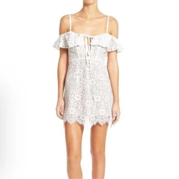 white and blue mini dress Women's Undoubtedly Sweet Floral Mini Dress in White Blue Floral